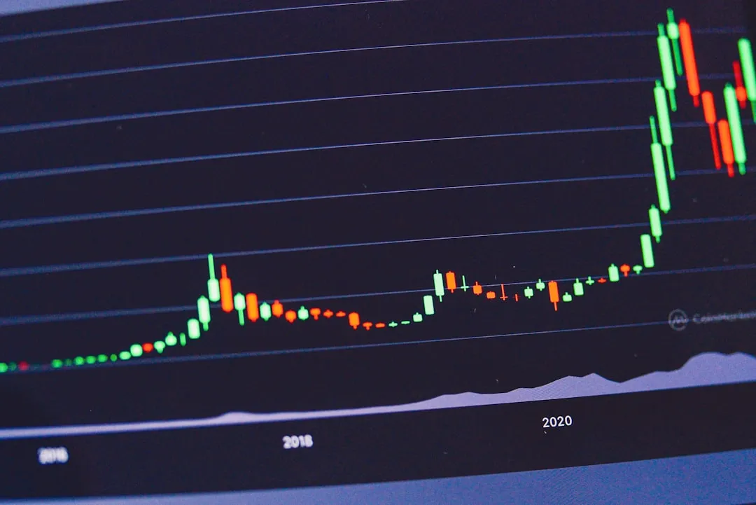 Cryptocurrency trading volume and market depth chart